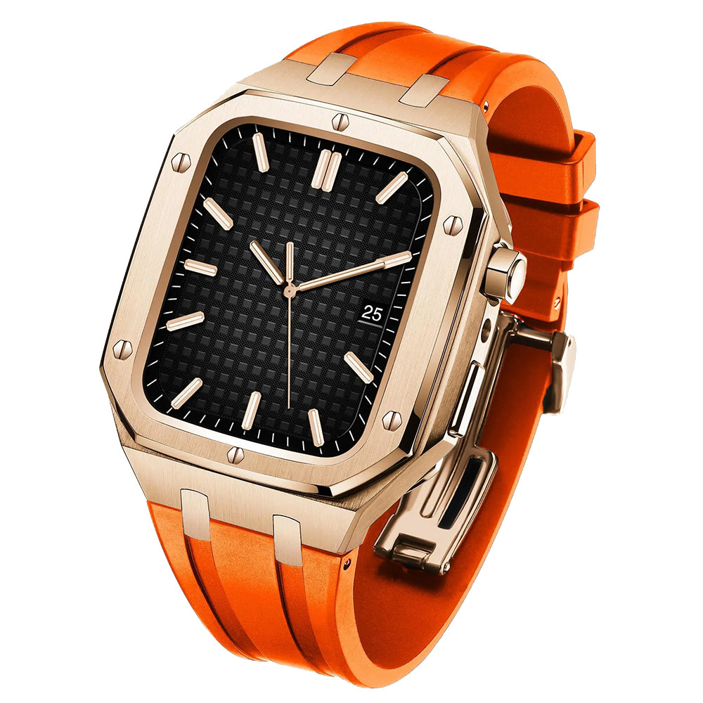 Piguet Series Rose Gold Apple Watch Case | Classic Design | Kewusuma