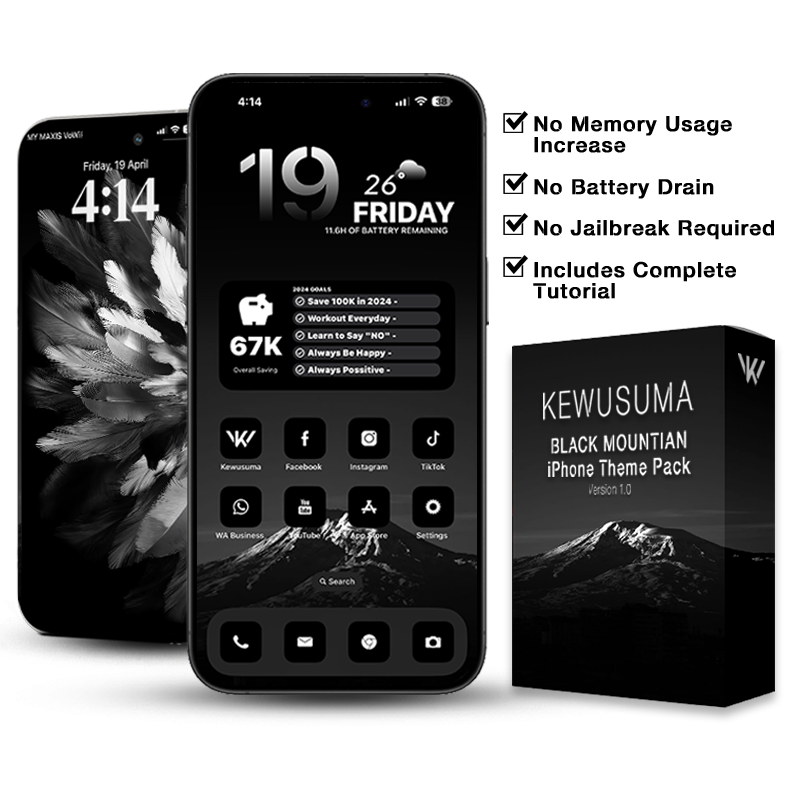 Black Mountain iPhone Theme Version 1.1.1